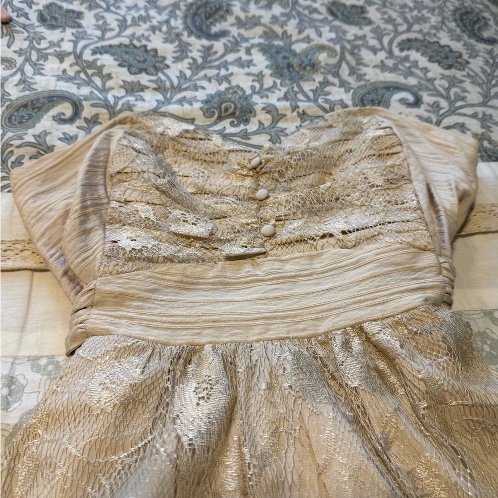 To the Max Beige Lace Midi Dress - Picture 7 of 10